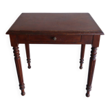 Small antique wooden desk – turned legs
