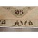 Tapis couloir en laine et coton fait main Oushak turc des années 1970, 137x404.