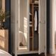 Armoire parisienne art déco rénovée miroir biseauté