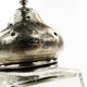 Art Deco sugar bowl, crystal, silver, United Kingdom, early 20th century