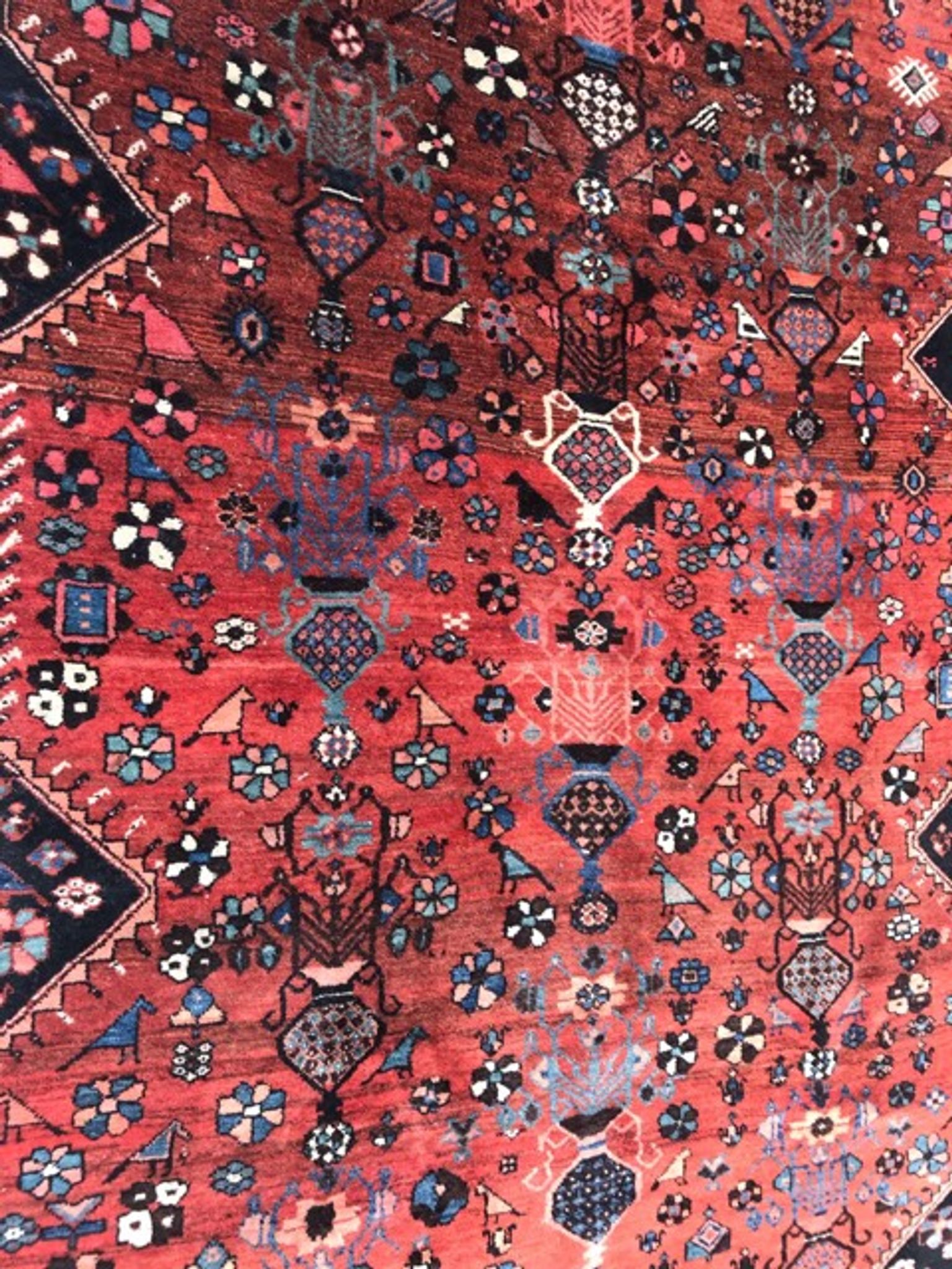 Very beautiful antique Persian carpet Malayer handmade 180x322 cm