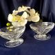 Duo of baccarat crystal champagne glasses, talleyrand model