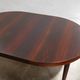 Vintage rosewood extendable Scandinavian round table by Kai Kristiansen for Skovmand and Anders