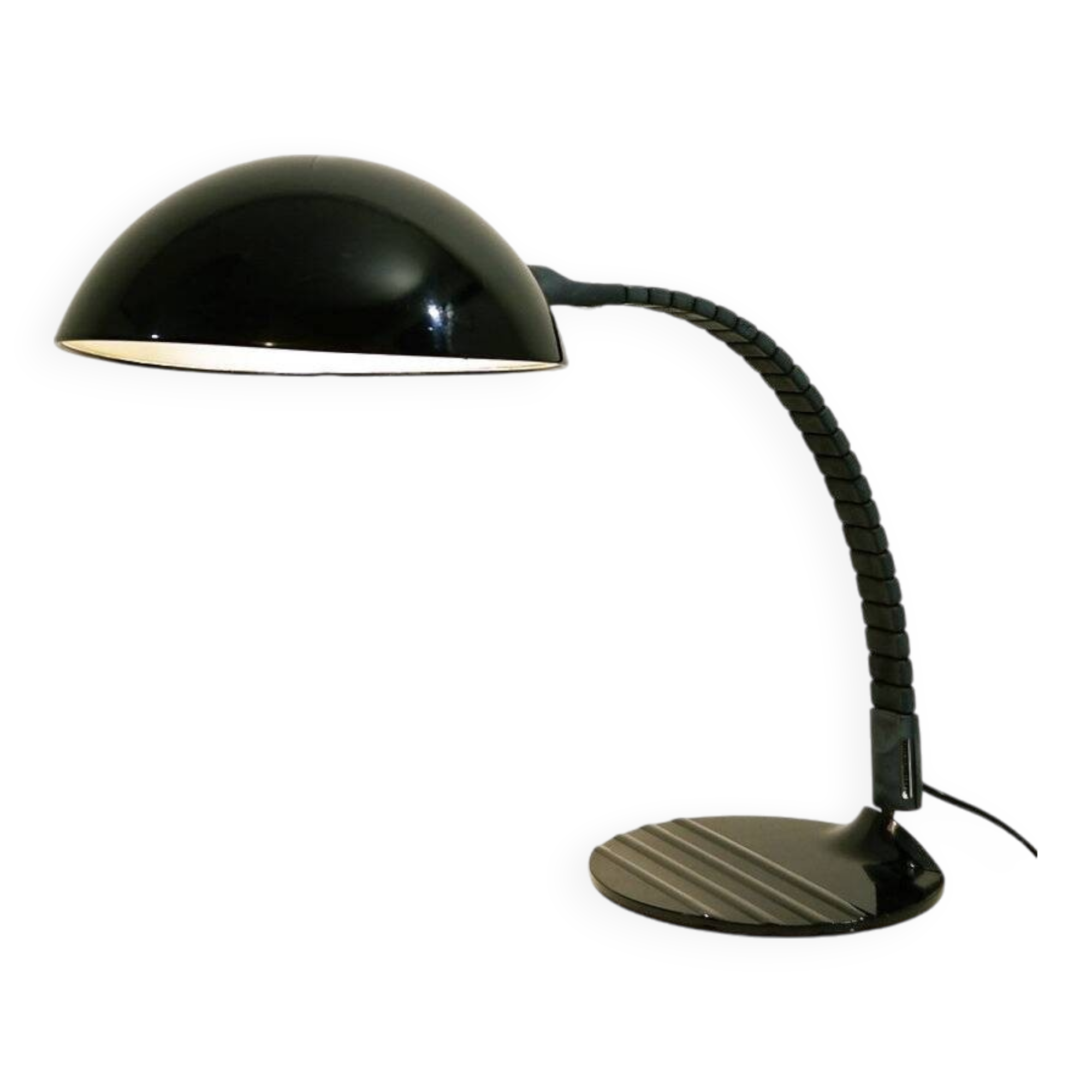 Black Model 660 Table Lamp by Elio Martinelli for Martinelli Luce