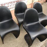 4 chairs "s" of Verner Panton 1960