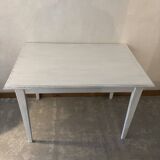 Wooden table, white patina