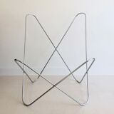 Armchair "Papillon" in chromed steel by Gavina Spa, Italy 70s
