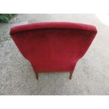 Church red velvet Chair