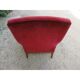 Fauteuil d'église velours rouge