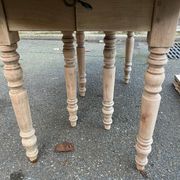 Louis Philippe extendable dining table with 8 extensions, solid oak, 19th century, 350