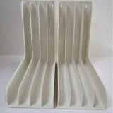 Pair of range white vinyl records vintage 70s