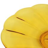 Val Saint Lambert Fruit bowl Amber Luxval Art Deco 1935