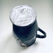 Vintage Studio Art Pottery Owl Decanter Jug by Tavares, 1970s