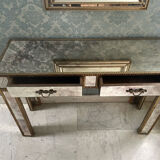 Console avec miroir assorti