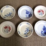 Set of 6 vintage dessert plates