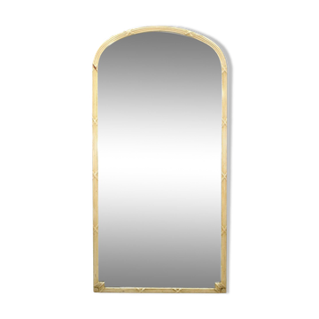 1900s style lacquered wood shop mirror