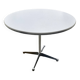 White Melamine Round Table Charles And Ray Eames For Herman Miller