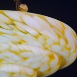 Art Deco yellow Murano glass pendant, 1950