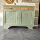 Rustic green buffet