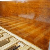 Art deco walnut sofa bed, 1960s