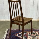 Suite de 4 chaises en teck des années 70