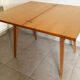 Table portefeuille vintage des années 60 en bois