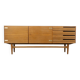 Enfilade années 60, bois de noyer, restaurée, 200cm