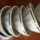 Set 6 bowls cow creamer semi porcelain old