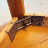 Table basse ronde en pin mobilier Alpin