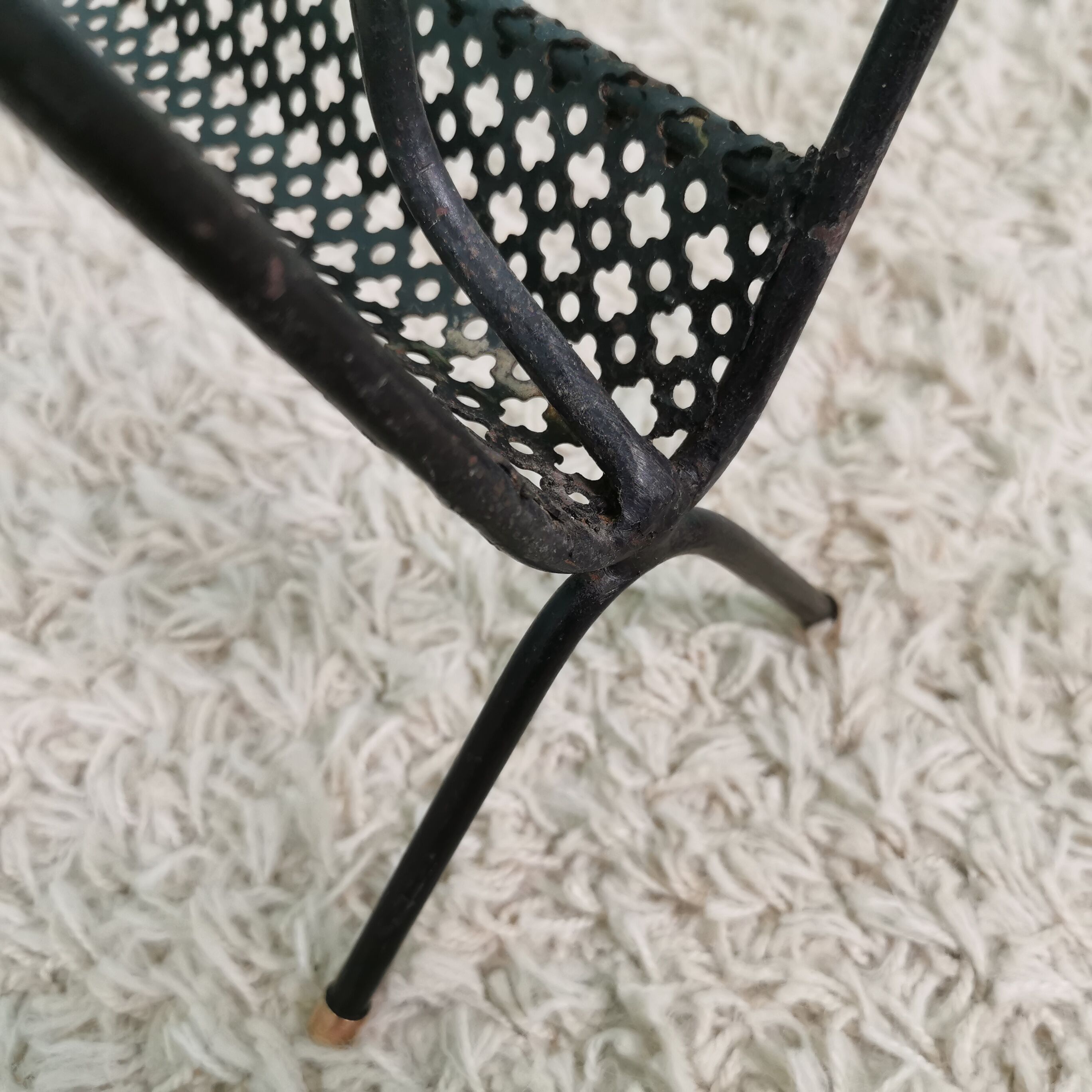 Metal and brass magazine holder