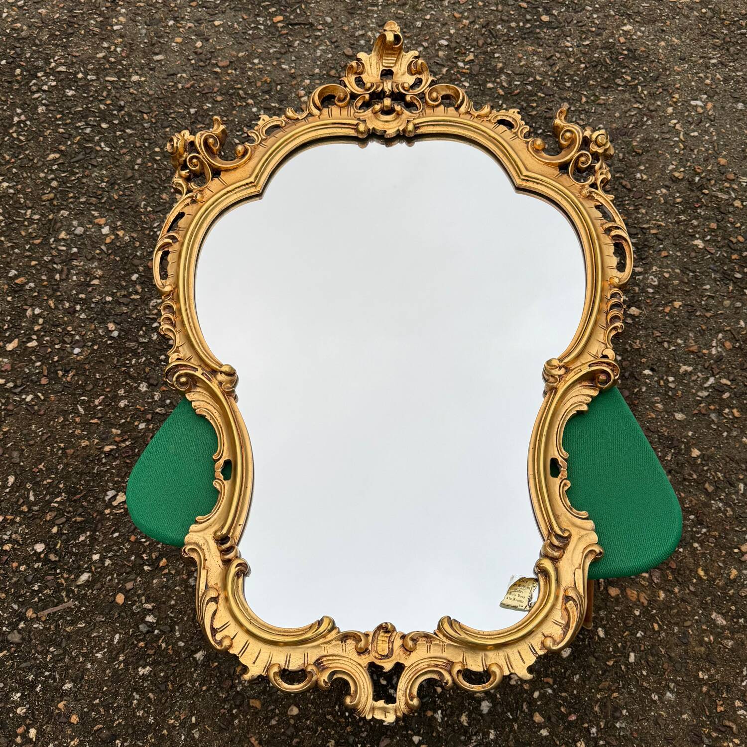 Rococo mirror in gilded wood