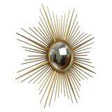 Large Vintage Sun Mirror Chaty Vallauris XL France 91cm