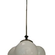 Art Deco glass chandelier, Poland, 1970s
