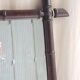 Ancient rattan mirror "78 x 54.5 cms"