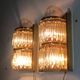 Pair of Murano glass wall lights by Lumica 1970s