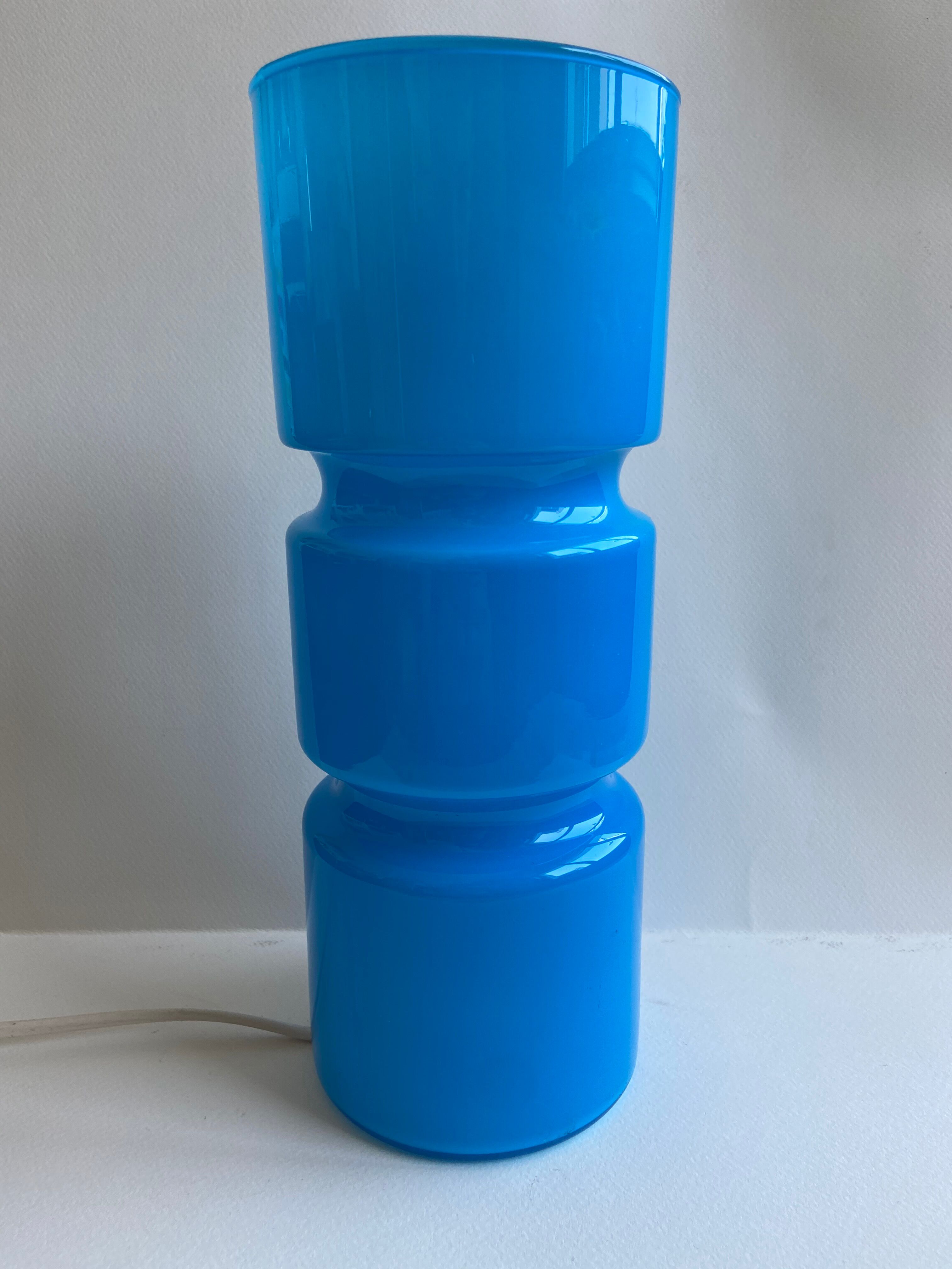 Blue Scandinavian table lamp