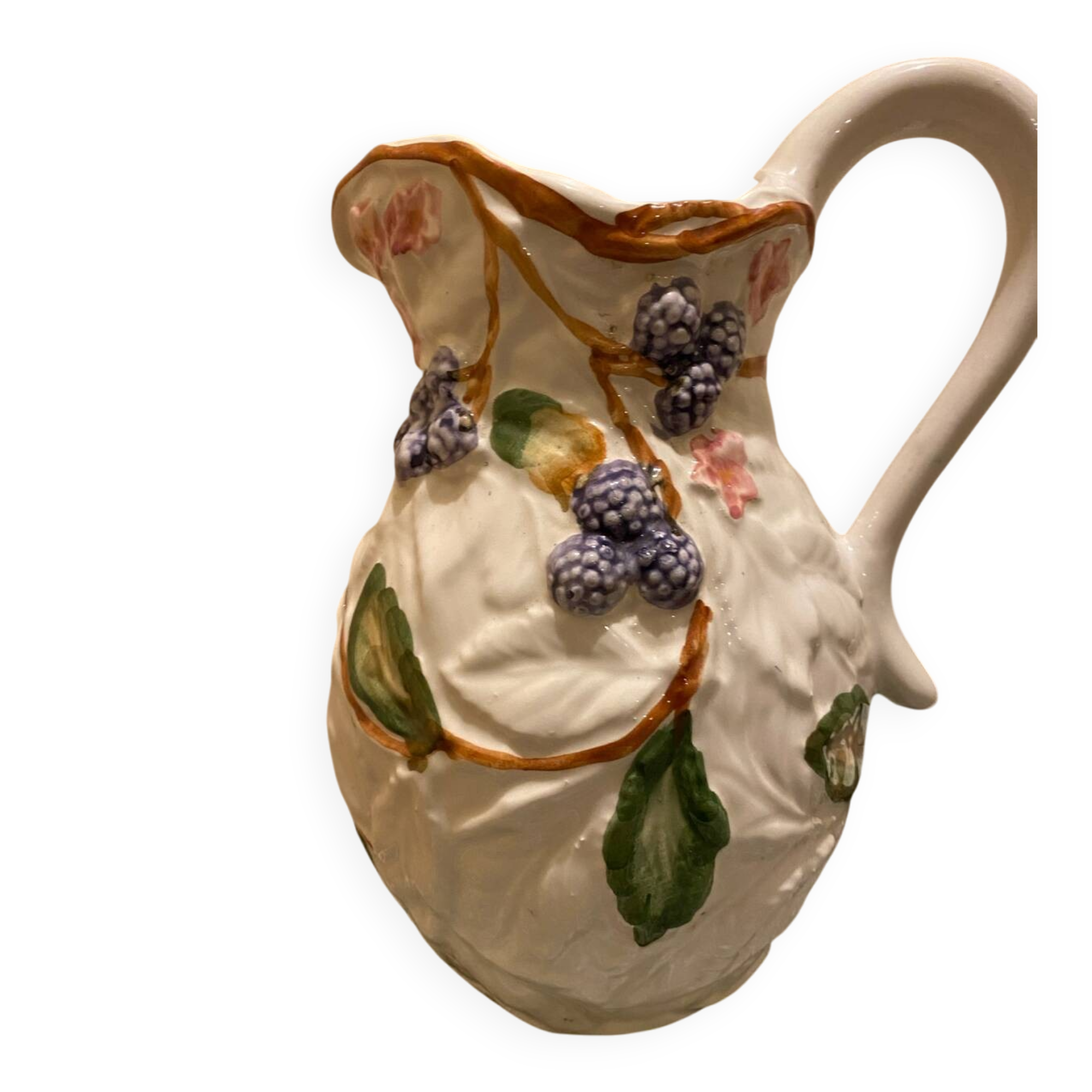 Large vintage earthenware jug