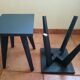 Paire de chevets vintage noirs