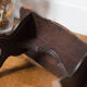 Walking stool feet in solid oak