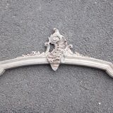 Old wood decoration, pediment, shell