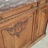 Antique Louis 16 style sideboard, marble