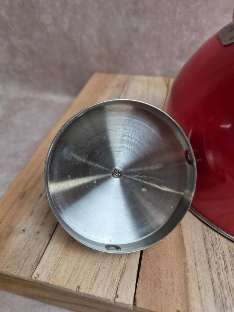Vintage red stainless steel kettle – 2.5 L
