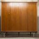 Wardrobe 1970 teak 4 doors half wardrobe half shelf 182 cm