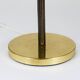 Pair of table lamps or accent lamps in brass and leather by J.T. Kalmar, Mid-Century, Austria, 1960s.