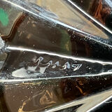 Art Deco smoked glass vase