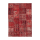Handwoven Anatolian Contemporary 171 cm x 245 cm Red Patchwork Carpet