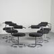 Lot de six chaises "Cobra" par Giotto Stoppino, circa 1970