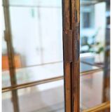 Vintage Mid Century Handmade Brass Wall Vitrine