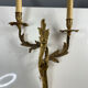 2 antique wall sconces in gilded bronze, Louis XV style