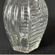 Art Deco geometric pattern glass hyacinth vase, 1930